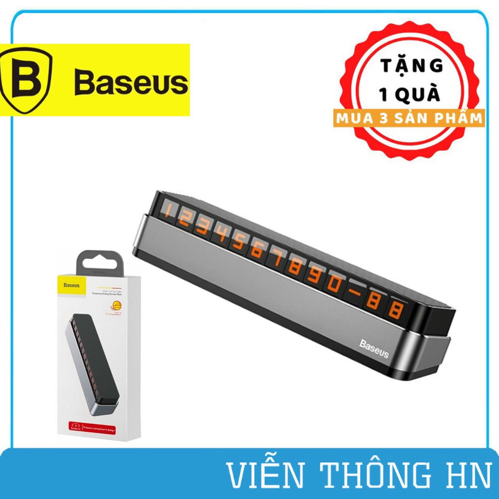 Bảng ghi số điện thoại trên ô tô xe hơi Baseus -  Baseus Hermit Temporary Packing Number Card - VIENTHONGHN | BigBuy360 - bigbuy360.vn