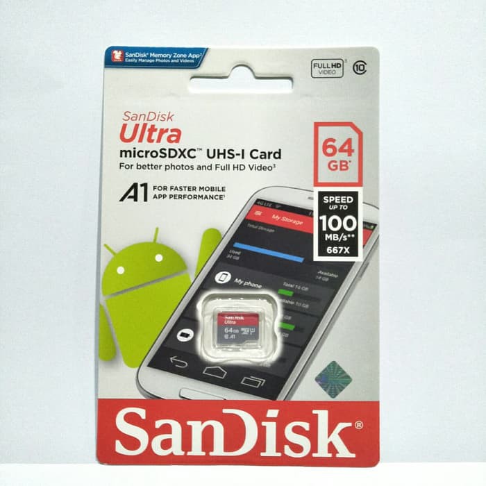 Thẻ Nhớ Sandisk 64 Gb Class 10