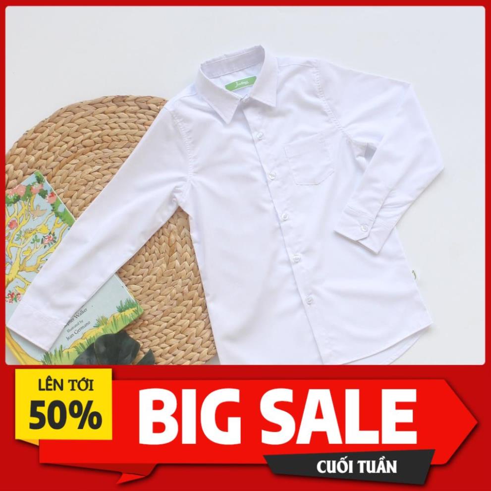 SIÊU SALE Áo sơ mi tay dài nam đi học cấp 1, cấp 2, cấp 3, áo sơ mi tay dài phom dáng đẹp, vải tốt, bền, đẹp, chuẩn dáng