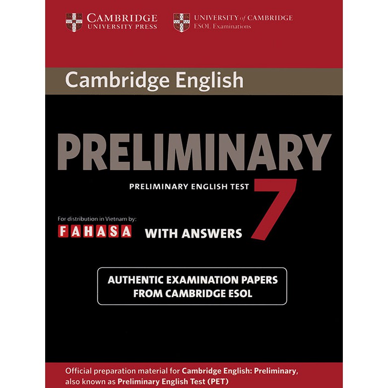 Sách - Cambridge Preliminary English Test (PET) 7