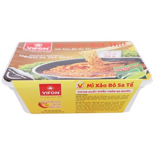 Mì xào bò sa tế Vifon khay 90g