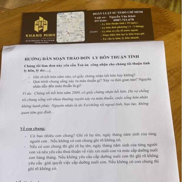 Mẫu đơn ly hôn thuận tình tại thành phố hồ chí minh và tài liệu hướng dẫn viết đơn chuẩn nhất