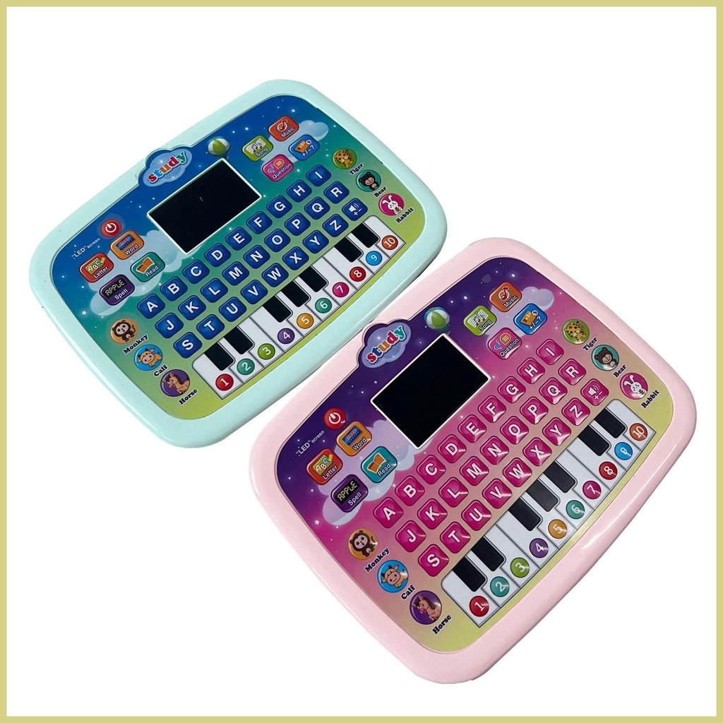 Máy Tính Bảng Đồ Chơi Dạy Học Tiếng Anh Với Màn Hình LED Cho Bé Trai Mẫu Giáo aseavn