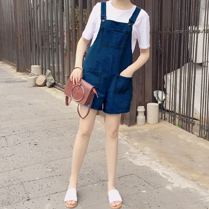 Quần Yếm Jean Phong Cách Hàn Quốc_Mấu Mới Nhất