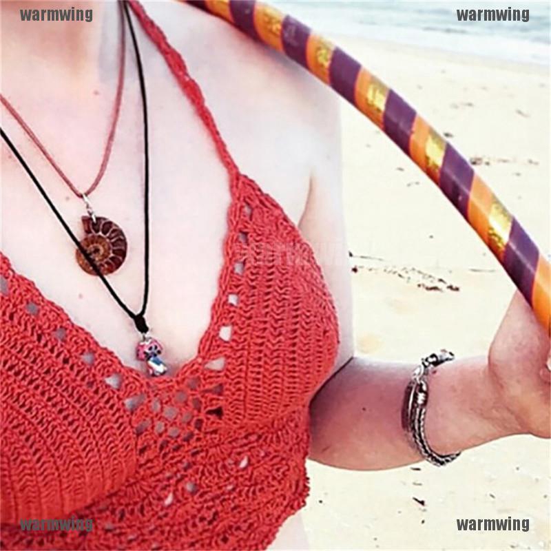 Áo Lót Dệt Kim Phối Ren Quyến Rũ Thời Trang Đi Biển Cho Nữ