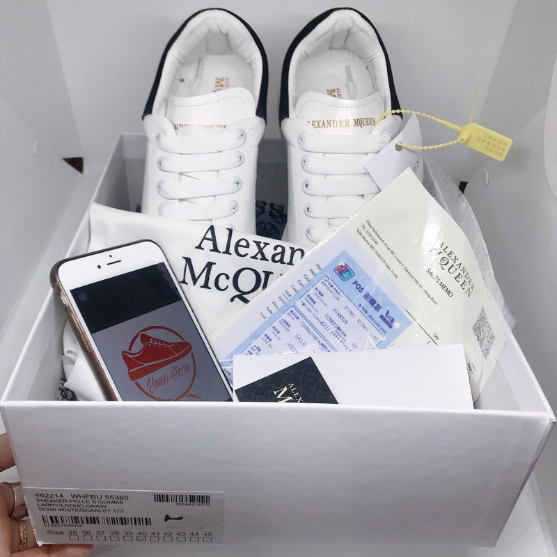 [ Hot Trend - Dây Lụa ] Giày thể thao McQ gót nhung đen dây lụa cao cấp - Yuno  | BigBuy360 - bigbuy360.vn