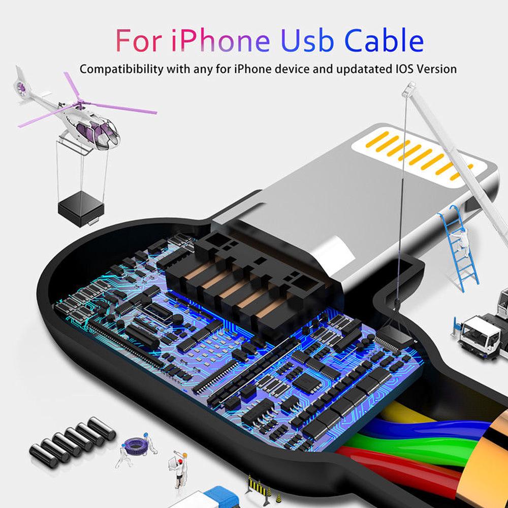 Dây cáp sạc cổng USB cho iPhone X iPhone 8 Plus 7 6
