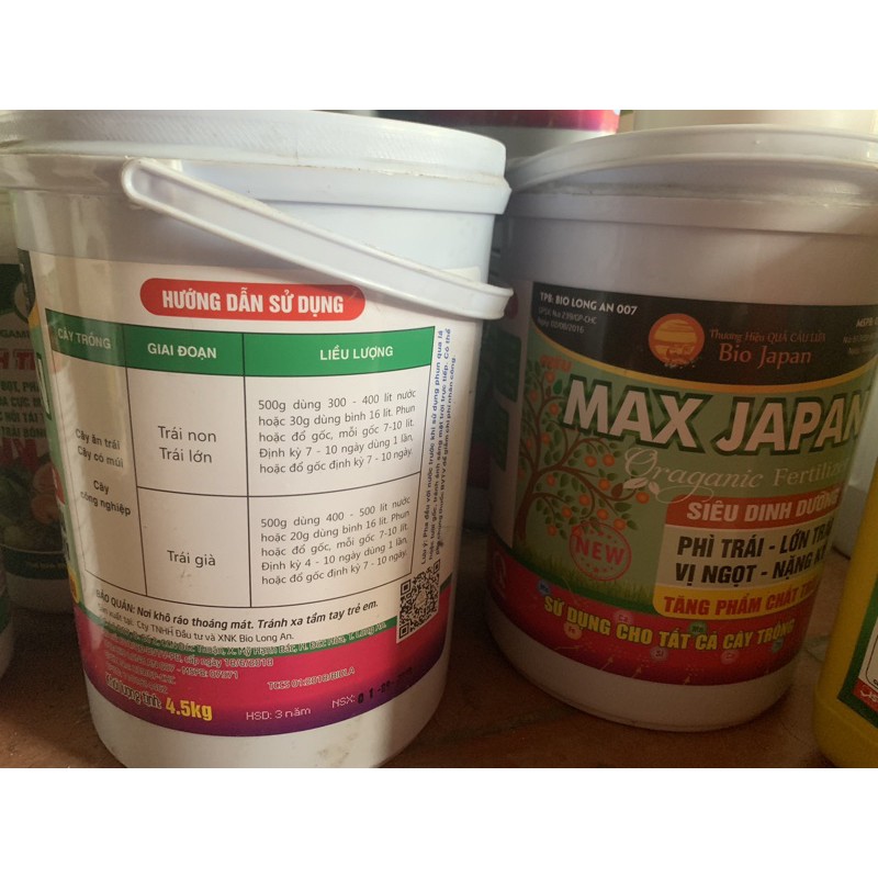 xô max japan 4.5kg của quả cầu lửa