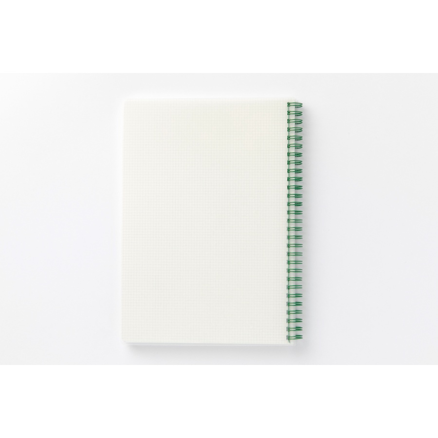 Sổ Ghi Chú ARTBOX Hàn Quốc Bìa PP Trong Suốt Đóng Gáy Lò Xo Giấy Kẻ Ô Vuông Kèm Sticker Dễ Thương