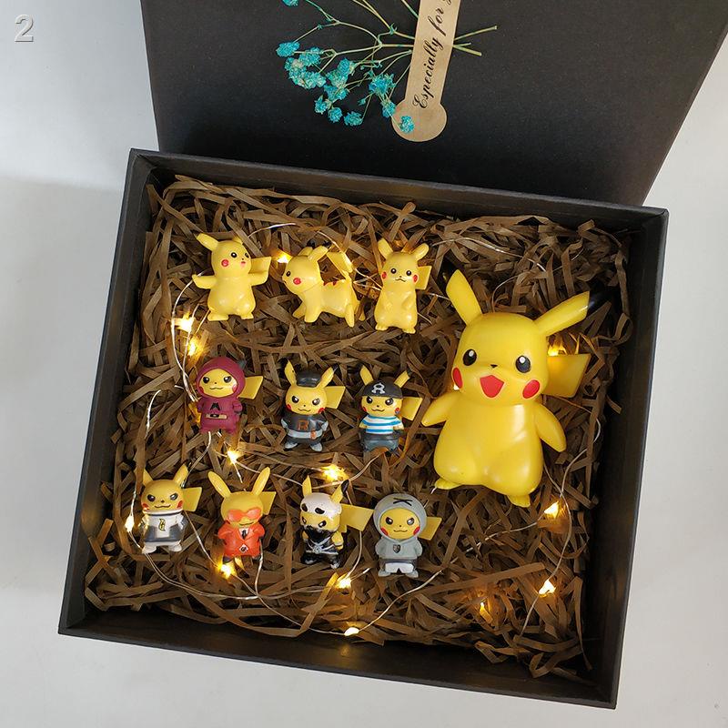 FHộp quà sáng tạo  Hand Office Aberdeen tặng sinh nhật trang trí đầy đủ mô hình Pokémon nhỏ