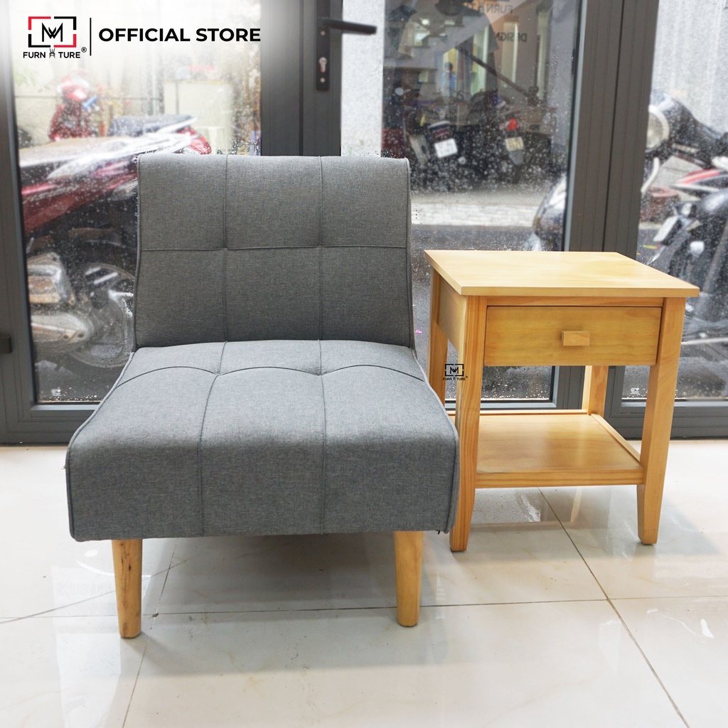 Sofa giường mini 3 chức năng ngã dành cho 1 người ngồi thương hiệu MW FURNITURE