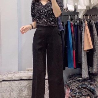 Quần Ống Suông Khóa Sườn (SP001022 )