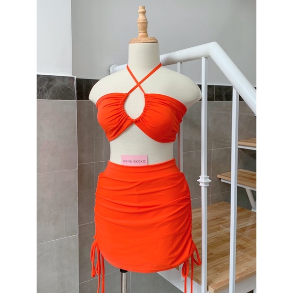 Bikini Đồ Bơi 2 Mảnh Quần Váy GK0221 (Video, Ảnh Thật)