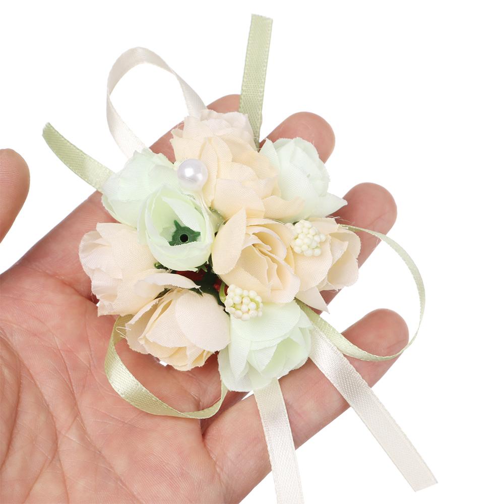 KUNHEV Vòng Hoa Mẫu Đơn Đeo Cổ Tay Cho Cô Dâu Trong Tiệc Cưới Hoa Hồng Giả Trang Trí