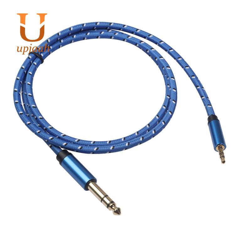 Aux Cable 3.5mm to 6.35mm Audio Cable Jack 3.5 to 6.35 Male to Male
