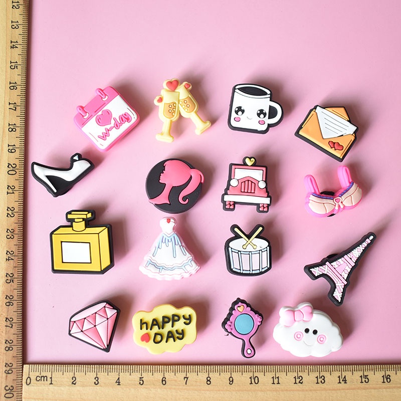 1 Phụ Kiện Trang Trí Giày Dép Bằng PVC Eva Kiểu Hoạt Hình Dễ Thương Cho Bé Gái