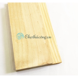 Thanh gỗ thông làm kệ - bảng gỗ trang trí- Kệ gỗ treo tường, gỗ làm handmade KT R14xD64cm