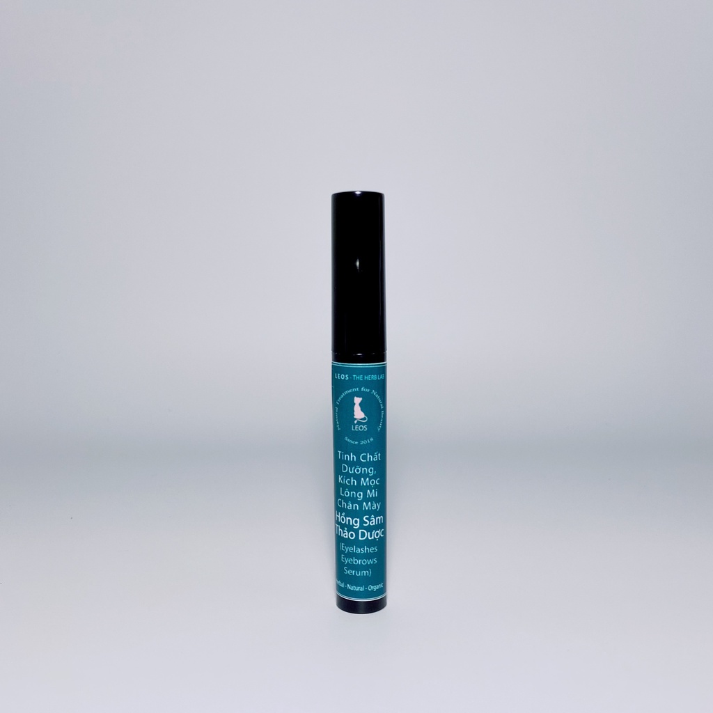 Tinh Chất Dưỡng, Kích Mọc Lông Mi và Mày Hồng Sâm Thảo Dược kích mi dày dài- HANDMADE by LEOS - The Herb Lab