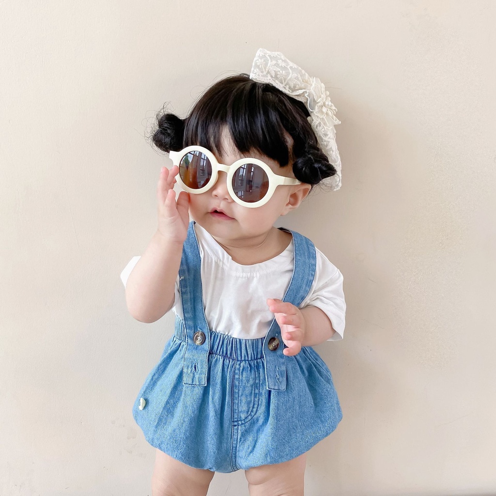 Thời Trang Trẻ Em Và Trẻ Sơ Sinh Chuột Lắc Store Áo Thun Quần Yếm Jean Cho Bé Gái 5kg Đến 15kg