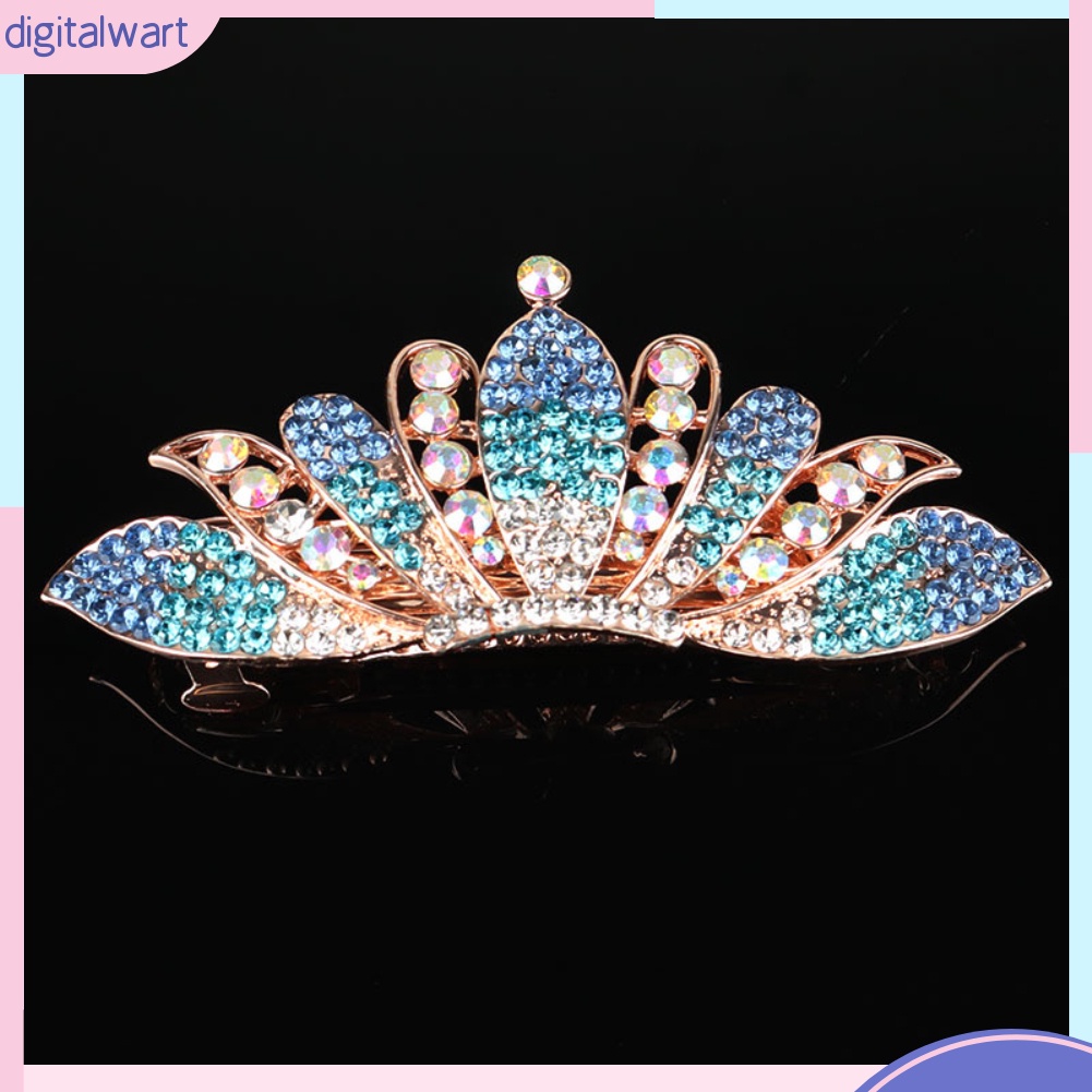 Kẹp Tóc Hình Vương Miện Đính Đá Thời Trang Cho Nữ