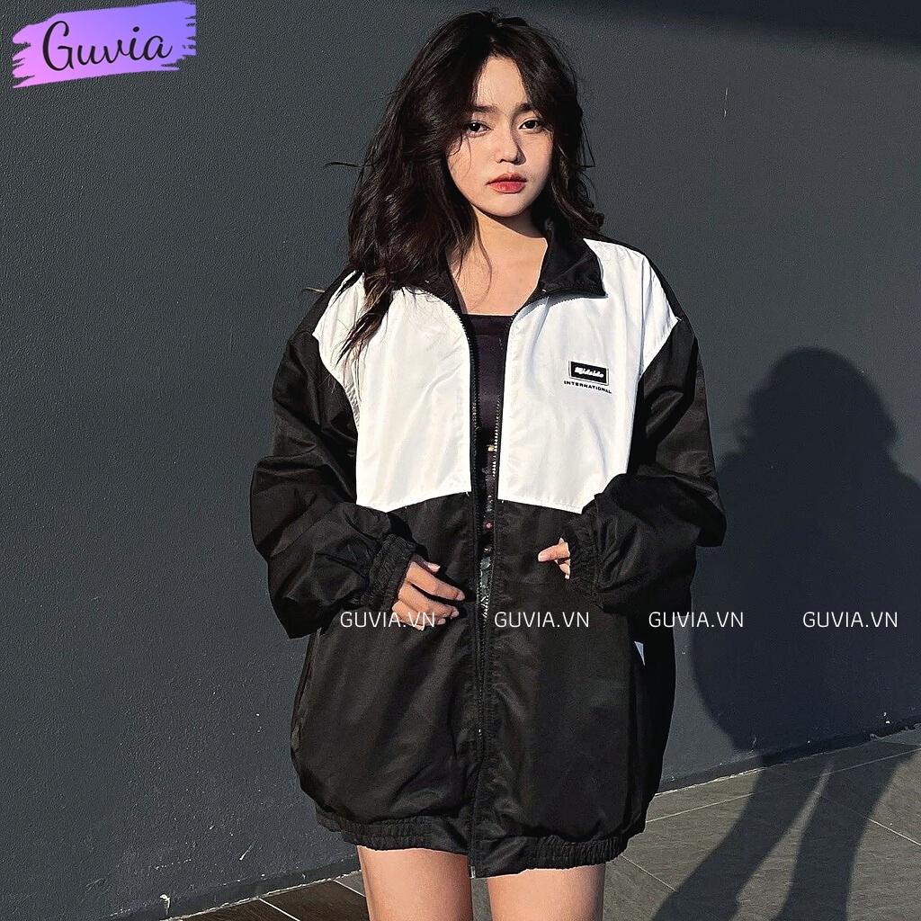 Áo Khoác Bomber Dù MIDSIDE 2022 Nam Nữ Ulzzang Unisex Kiểu Form Rộng 2 Lớp Jacket GUVIA