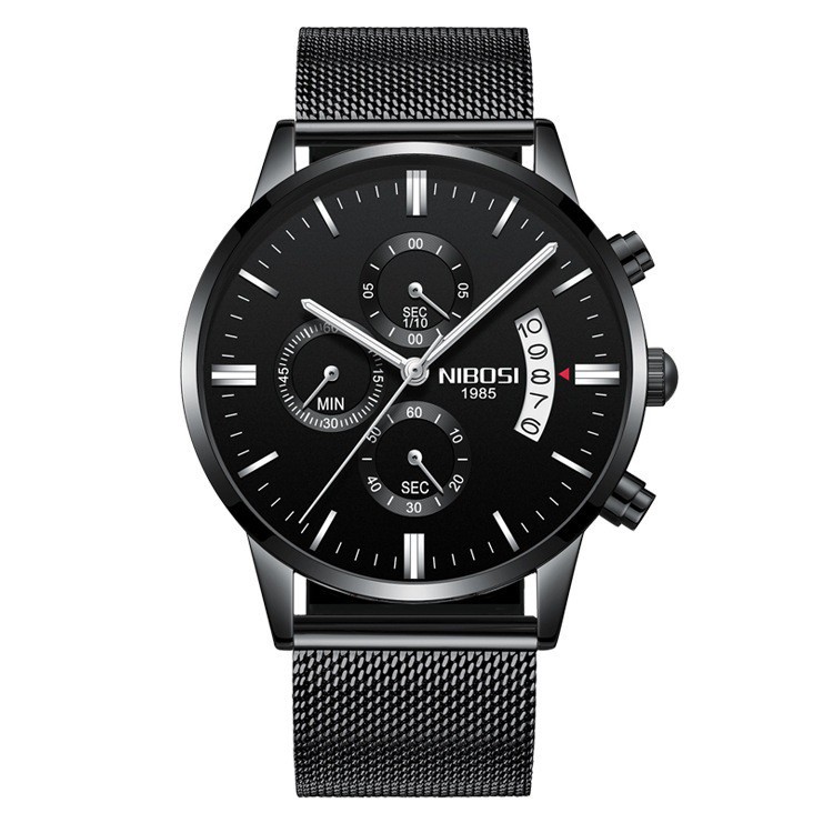 Đồng hồ nam Nibosi 2309 dây thép đan lưới | BigBuy360 - bigbuy360.vn