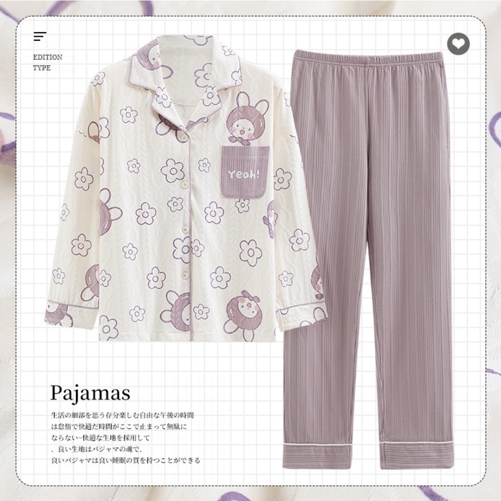 Bộ Pijama Cotton Bộ ngủ Xinh Màu Sắc Họa Tiết Năng Động Hiện Đại Hot Trend 2022