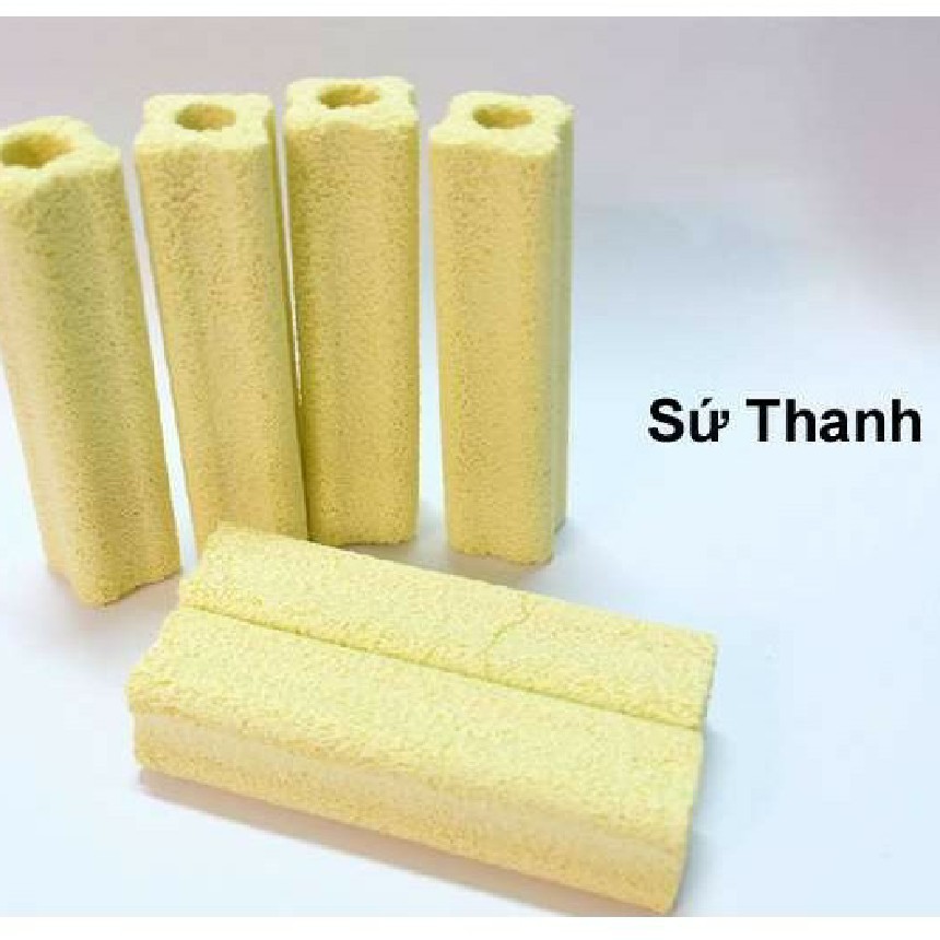 Thanh sứ lọc Hoa Mai Cỡ Đại 15x3.8-4cm đúng cỡ dành cho hồ cá, bể cá cảnh