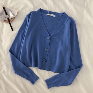 [SẴN]  áo len cardigan lửng
