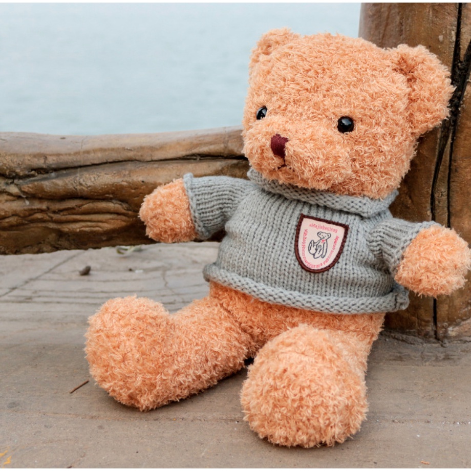 Gấu bông/thú nhồi bông Teddy mặc áo len Mua Tất (muatatshop)