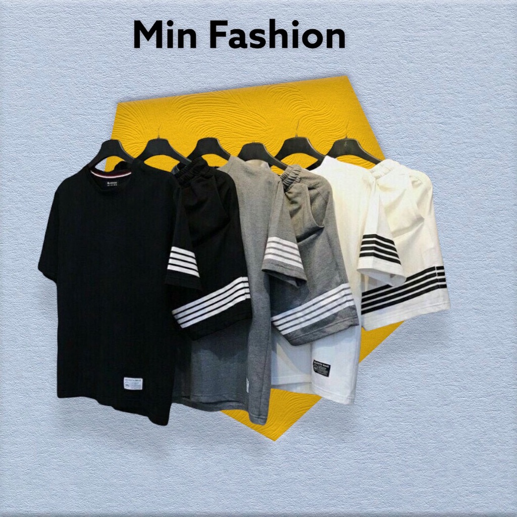 Quần áo thể thao nam 🚚 FREESHIP 🚚 Đồ thể thao nam phối 3 sọc tay và chân mẫu siêu đẹp