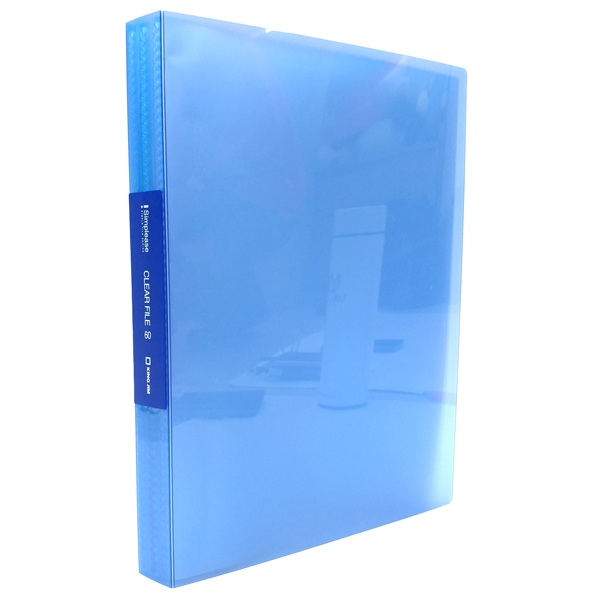 Bìa 60 Lá A4S (Clear File) KingJim 186-60GSV - Cobalt Blue