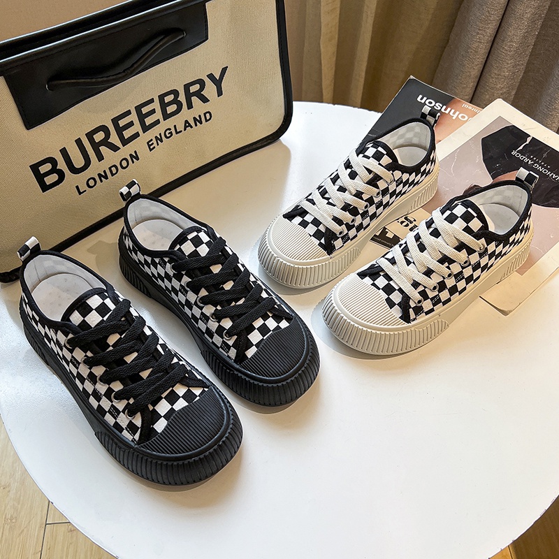 Giày thể thao vans caro💥 Giày thể thao nữ đi học sneaker, giay caro classic