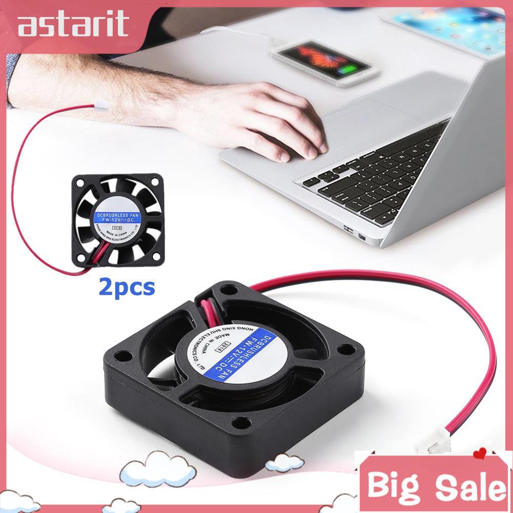 Set 2 Quạt Tản Nhiệt Không Chổi Than 4010 / 2p 4cm Mini DC Cho Card Đồ Họa CPU | BigBuy360 - bigbuy360.vn