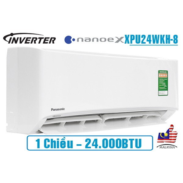 Điều hòa Panasonic NanoeX 24000BTU 1 chiều inverter XPU24WKH-8