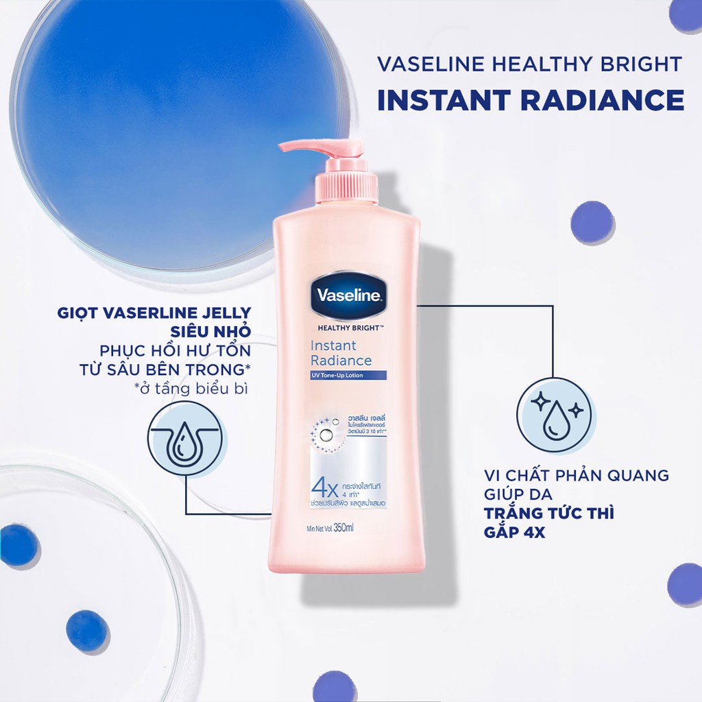 Vaseline Healthy White Instant  Fair Ssữa Dưỡng Thể Trắng Da - Vaseline Dưỡng Trắng Tức Thì