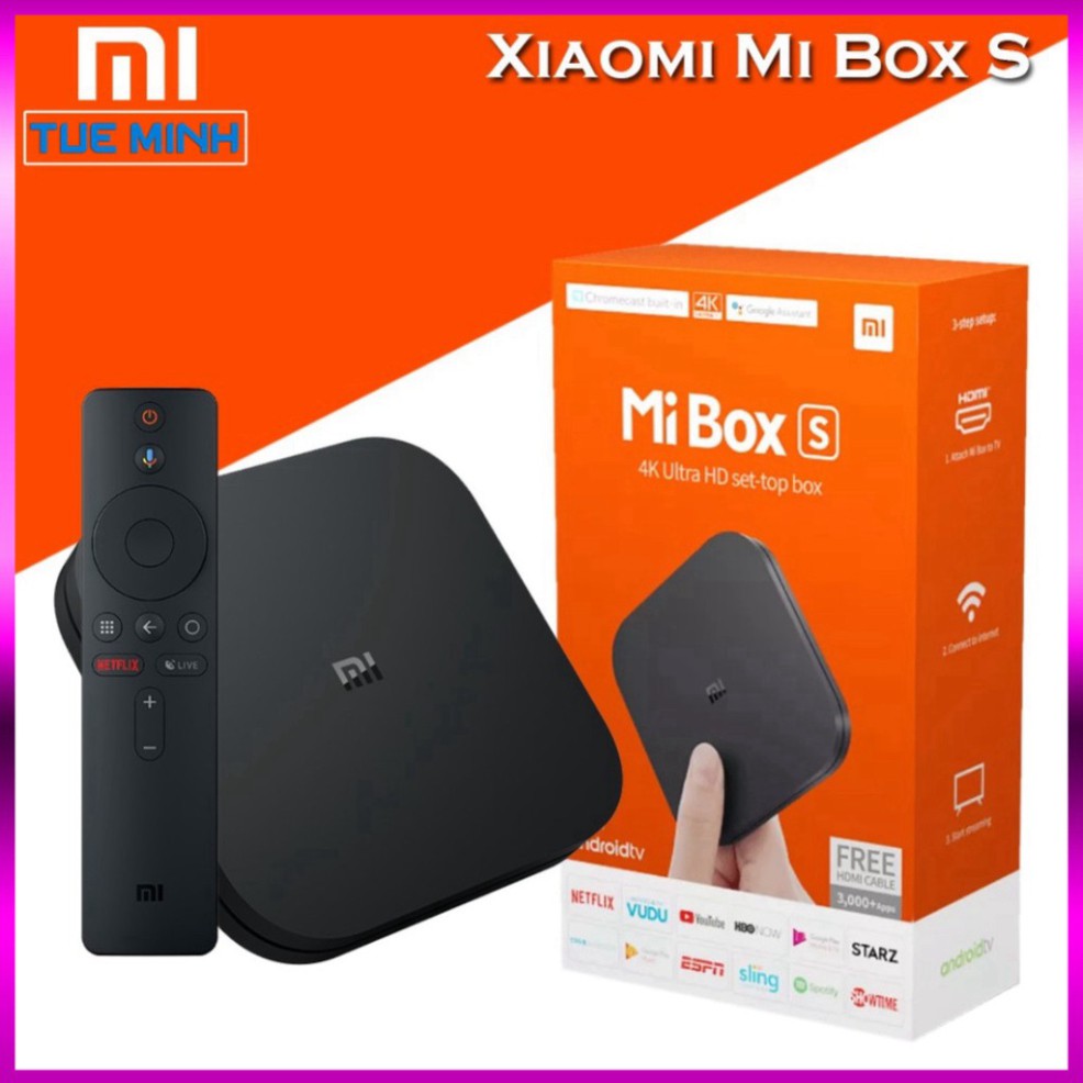 SALE CỰC RẺ Android Tivi Box Xiaomi Mibox S - Hàng Digiworld phân phối chính hãng SALE CỰC RẺ