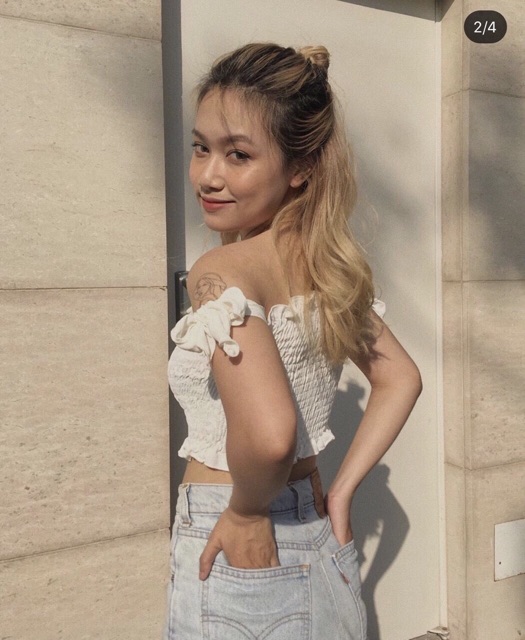 [ẢNH THẬT+VIDEO] ÁO CROPTOP ỐNG CỘT TAY