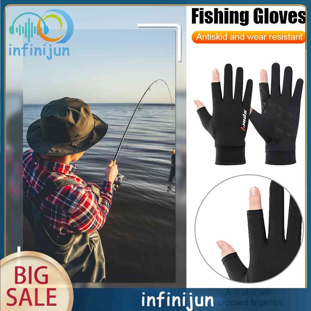 1 Đôi Găng Tay Câu Cá Chống Trượt 2 Ngón Cao Cấp Sự Bảo Vệ