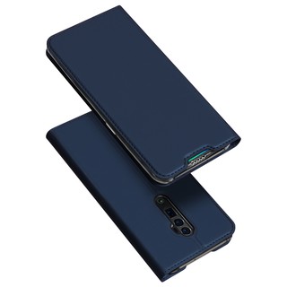 Bao da điện thoại nắp lật màu trơn thanh lịch thời trang cho Oppo Reno 5G 10x Zoom