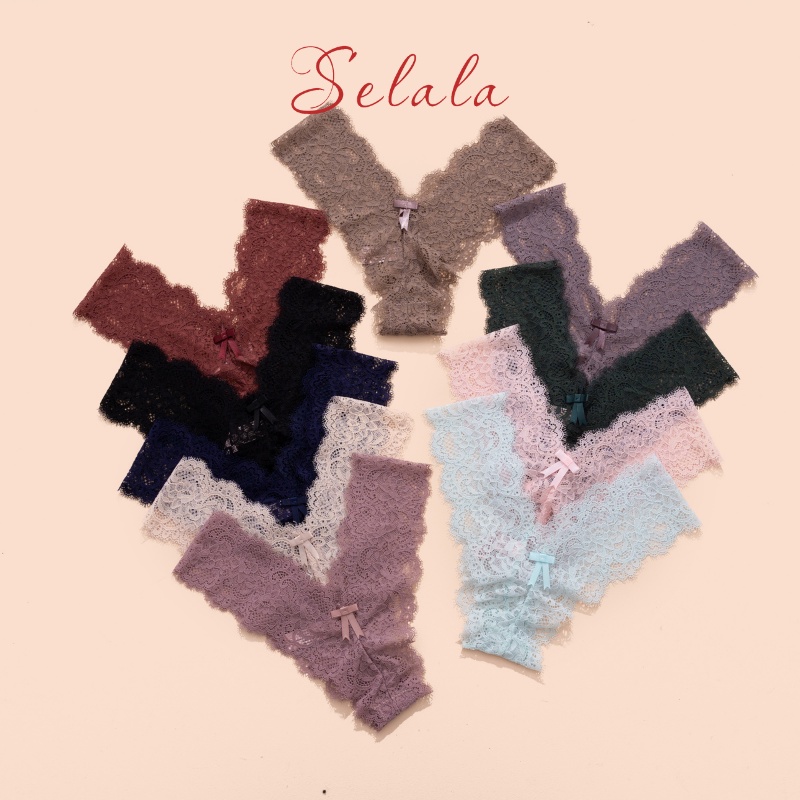 Quần Lọt Khe Selala Ren Siêu Quyến Rũ Thoải Mái Tôn Vòng 3 Cực Sexy QLK07