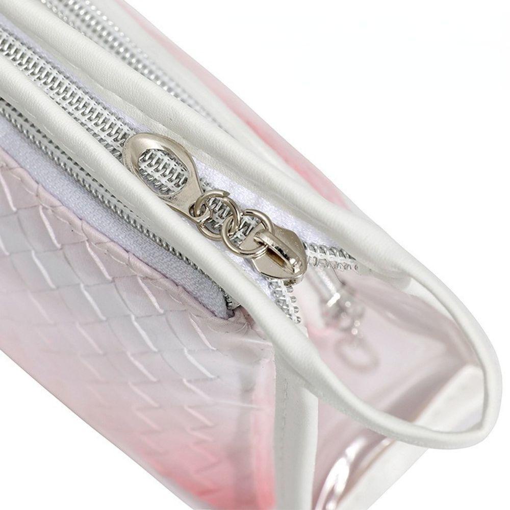 Bộ Ba Món Túi Đựng Mỹ Phẩm Chống Thấm Nước Họa Tiết Đan Thời Trang