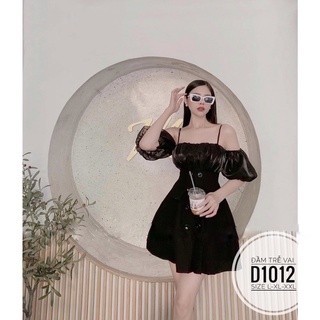BIGSIZE NHUNG LÊ Đầm trễ vai D1012