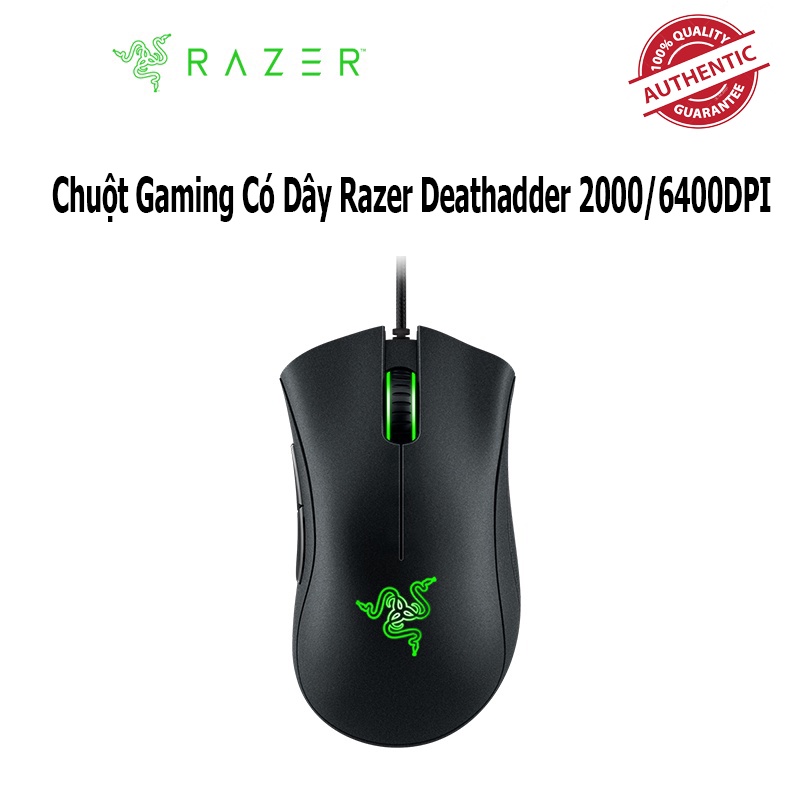 Chuột Gaming Có Dây Razer Deathadder 2000DPI- Deathadder Essential 6400DPI HÀNG CHÍNH HÃNG