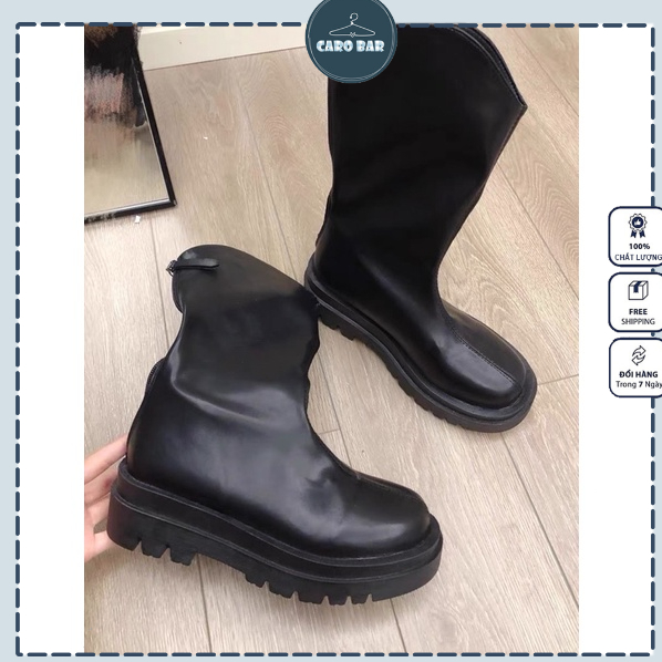 SHOP CÓ SẴN đủ sz 35-39_Video thật   Boots lửng dòng Martin dành cho nữ mùa thu đông