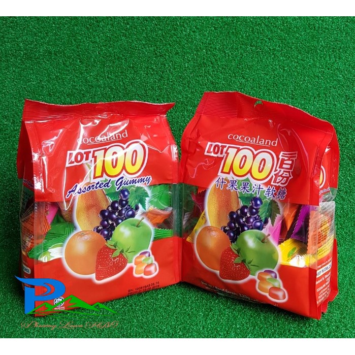 Kẹo LOT 100 trái cây tổng hợp - Gói 320g