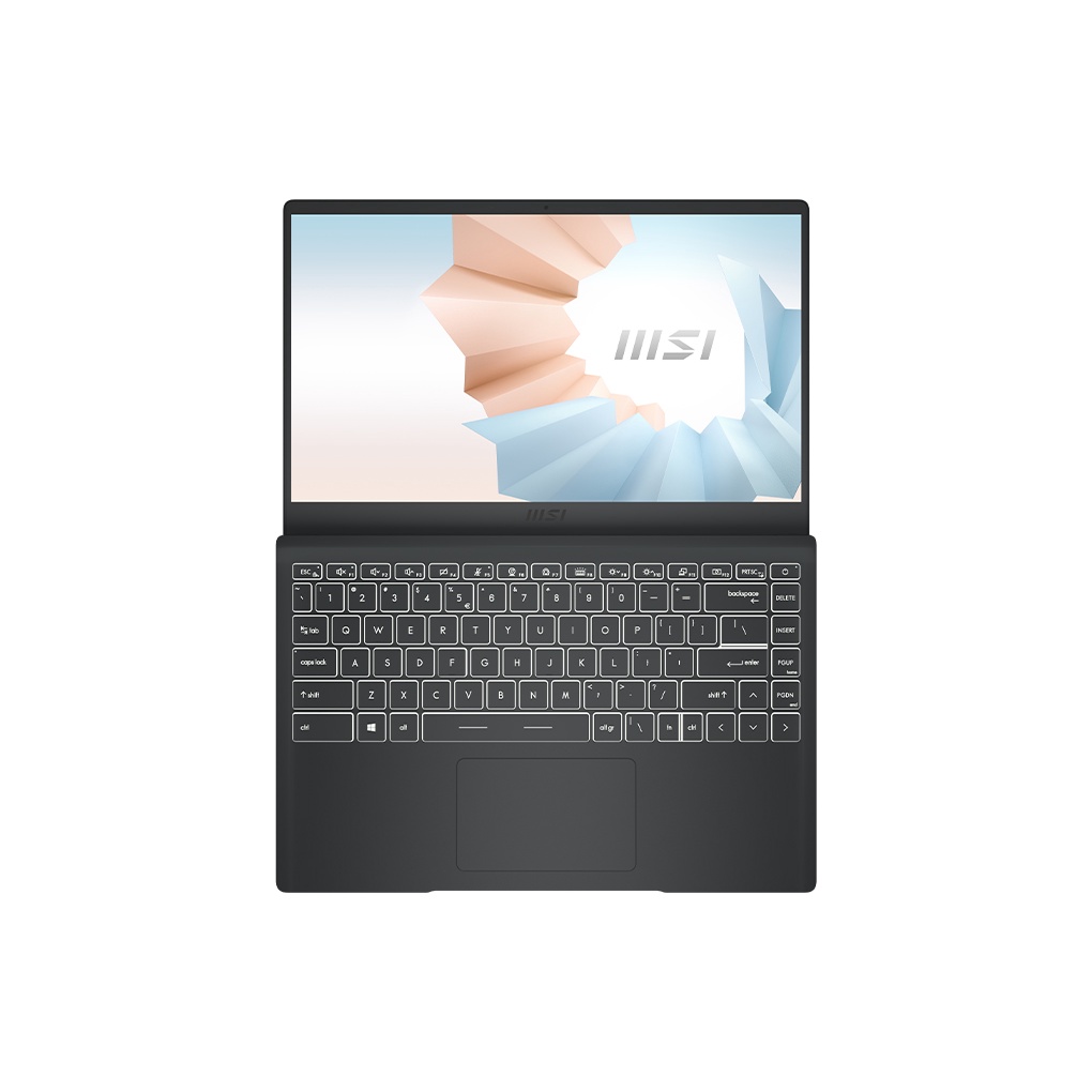 Laptop MSI Modern 14 B11MOU i7 1195G7/8GB/512GB/14"F/Túi/Chuột/Win10//Xám - Hàng chính hãng