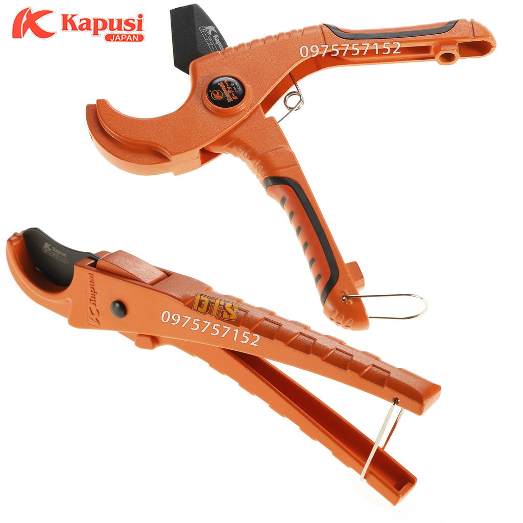 ┋۩✚Kéo cắt ống nhựa PVC kiểu nhanh trợ lực 38mm, 35mm Nhật Kapusi JAPAN, dao nước PVC, PP, PE thép Mangan siêu sắc