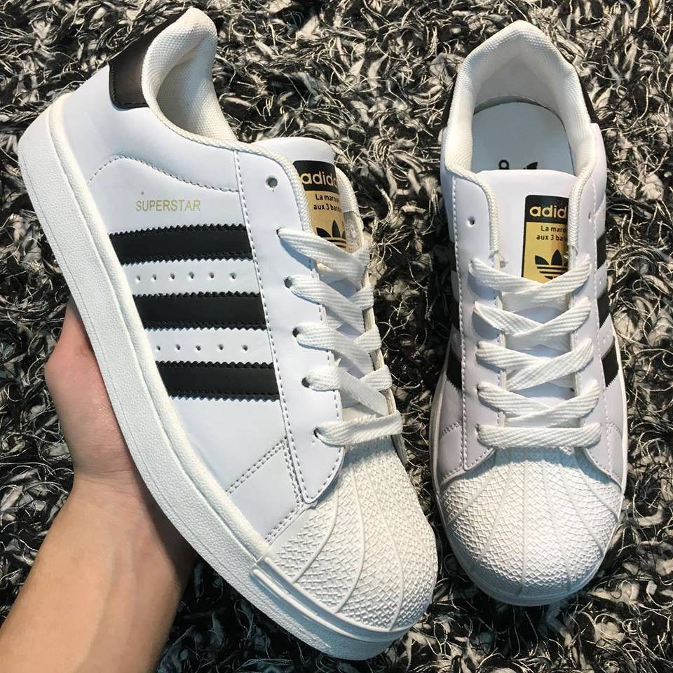 [BÃO SALE] Giày Thể Thao Superstar Mũi Sò Tem Vàng | BigBuy360 - bigbuy360.vn