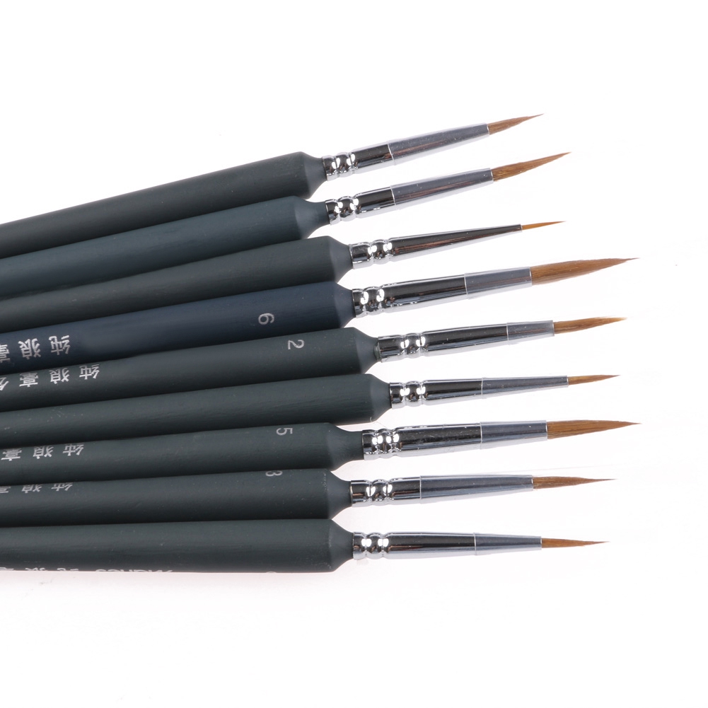 Set 9 Cọ Vẽ Tranh Màu Nước Chuyên Dụng